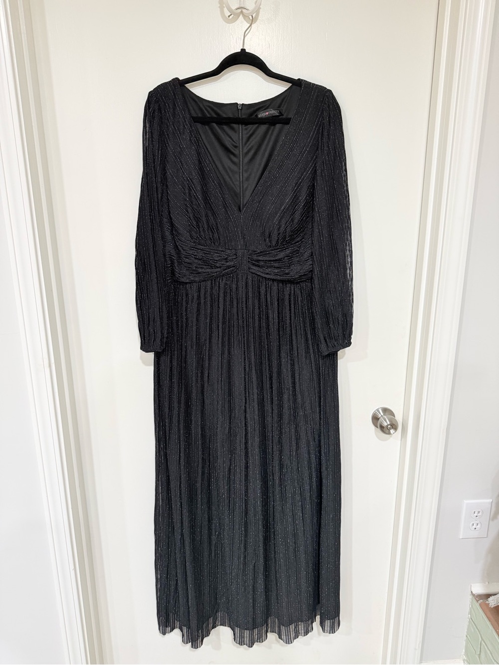Ever Pretty Black Sparkle Long-Sleeve Maxi Dress